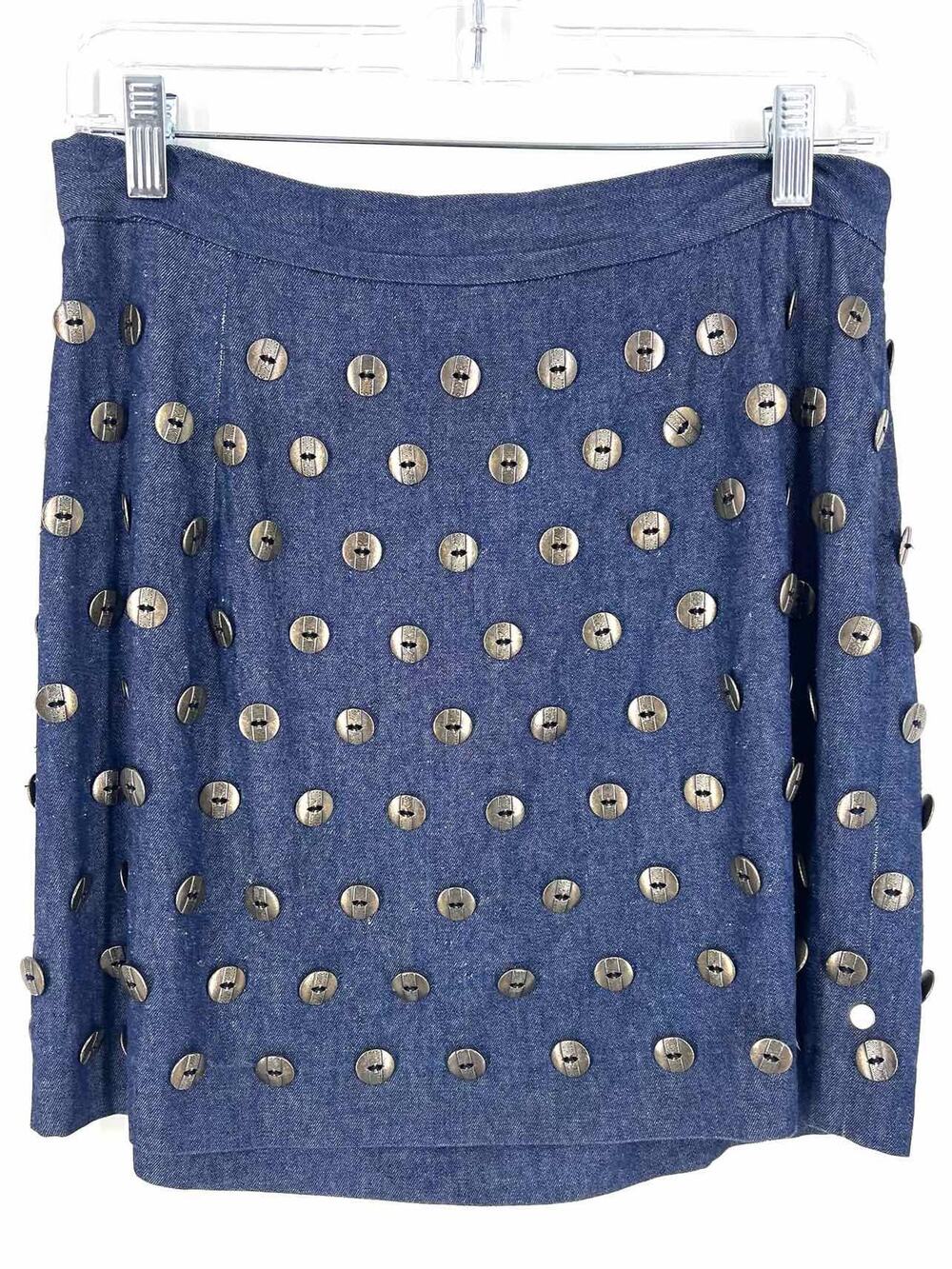 Pendleton Size L Denim Button(s) Chambray Designer Skirt